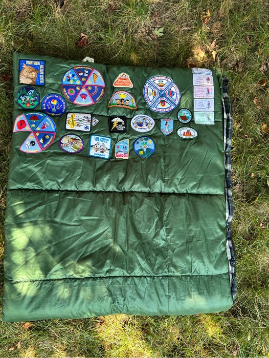 Northern Escape Other - Vintage Northern Escape Sleeping Bag 20+ Rare Girl Guides Canada Travel Patches